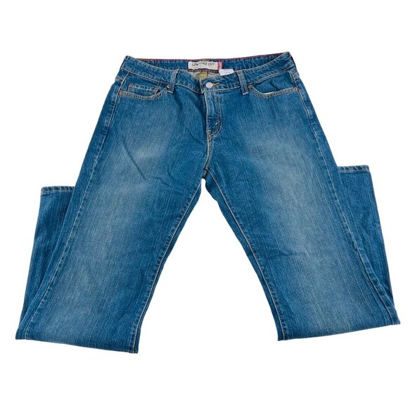 Levis Low Boot Cut Jeans 12M Blue Denim Cotton/Spandex Made In Mexico - Picture 1 of 6